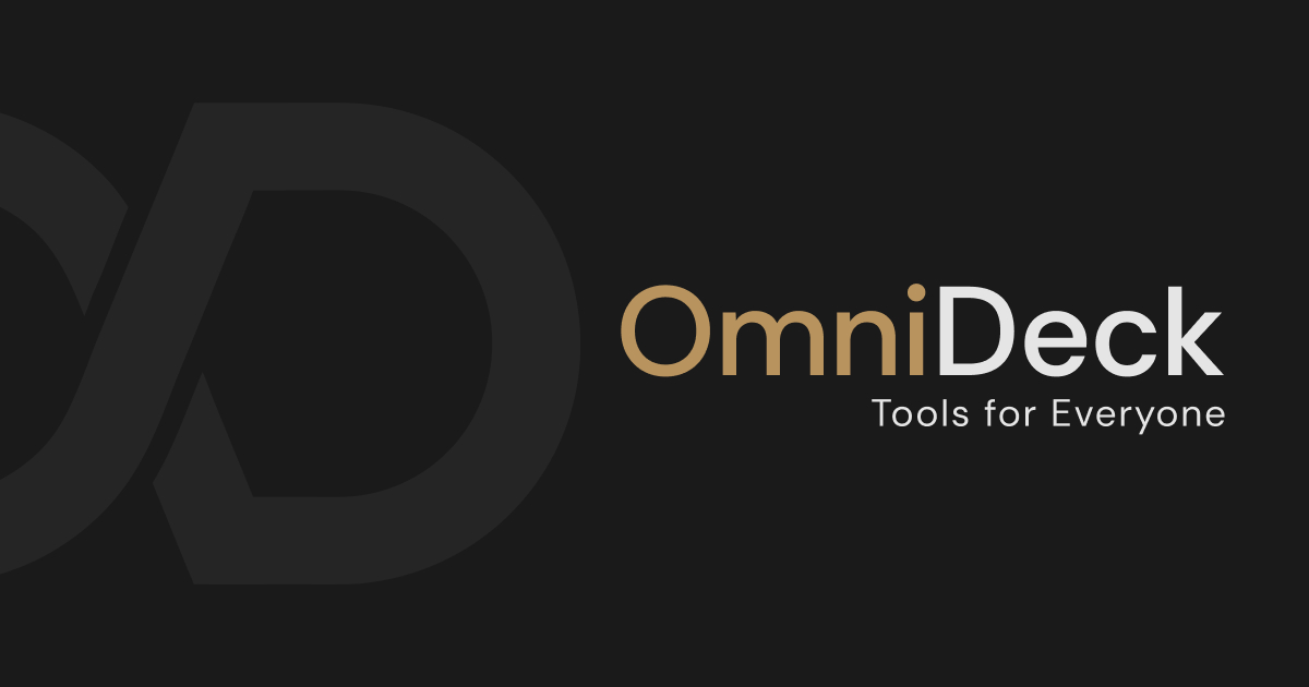 OmniDeck | Free Online Tools for Everyone